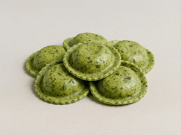 Green - Ricotta and Spinach Medaglioni — filled pasta for professional kitchens