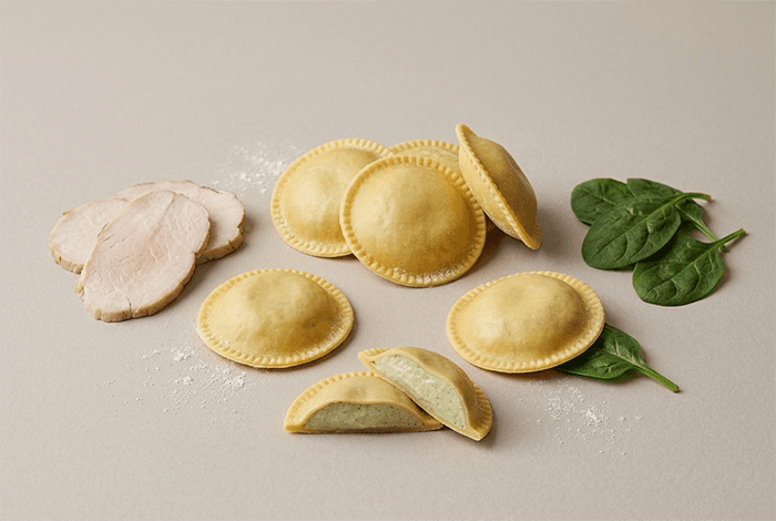 Medaglioni di Magro — filled pasta for professional kitchens