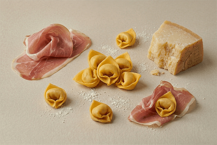Tortellino Bologna Prosciutto — filled pasta for professional kitchens